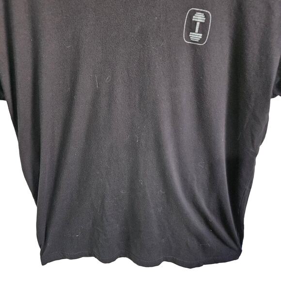 Lift Box Men's XL No Excuses Weightlifting Graphic Tee Shirt Black Dumbbell Gym - Picture 3 of 6